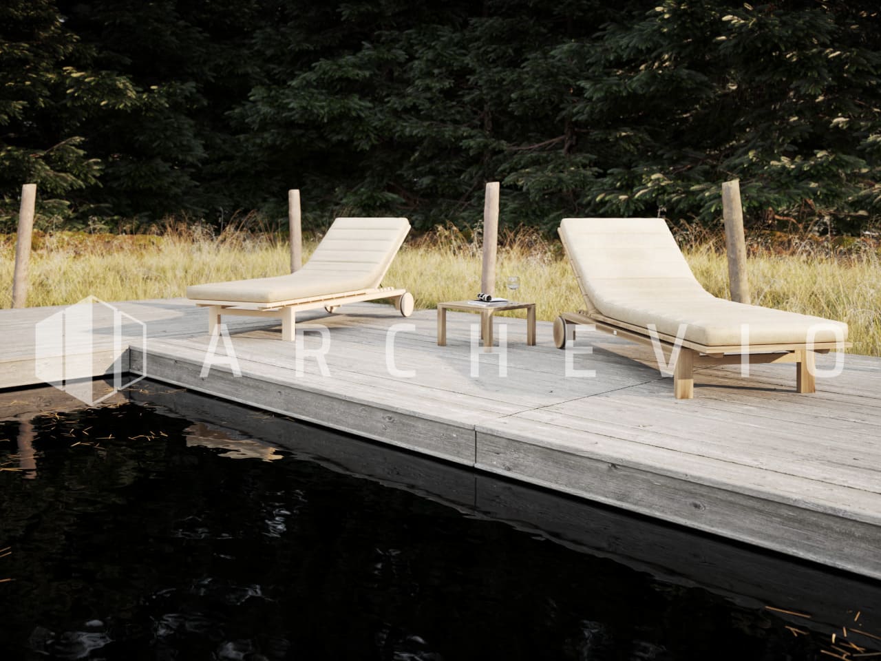DOMA MAKLÉŘI / ČAPKOVA – 9 Small wharf in the forest